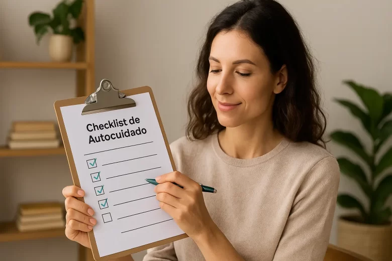 Checklist de autocuidado para manter equilíbrio físico e emocional