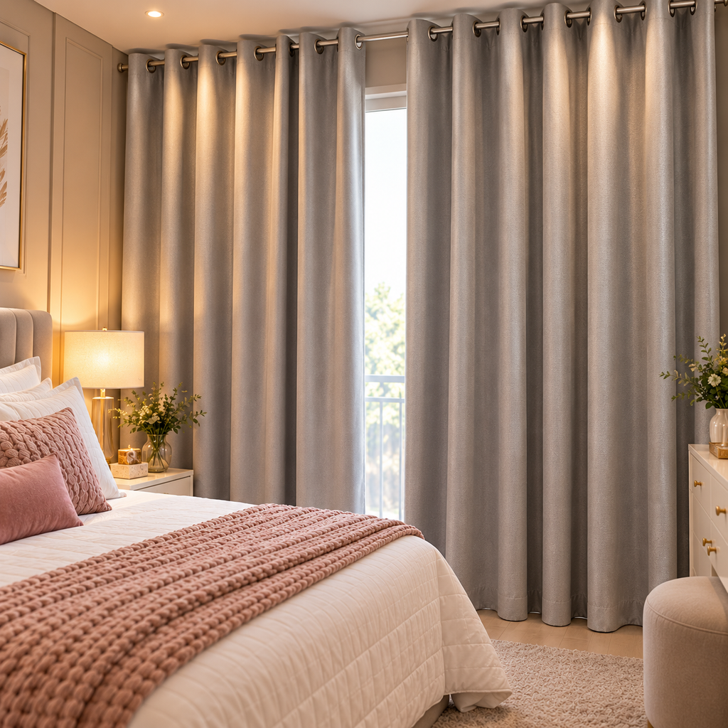 cortina blackout com textura premium